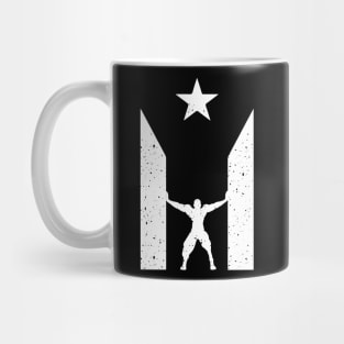 Puerto Rico Black Flag Shirt Resiste Boricua T shirt Mug